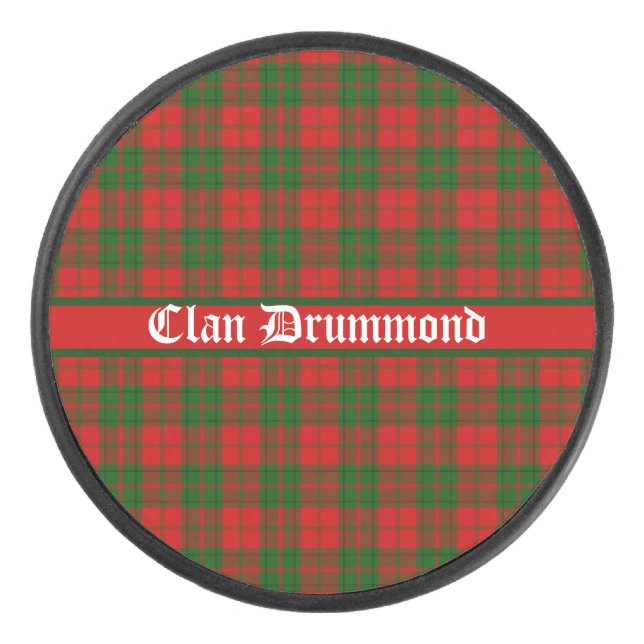 Palet De Hockey Clan Drummond Tartan personnalisable (Devant)