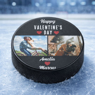 Palet De Hockey Coeur Heureuse Sainte-Valentin 2 Photos