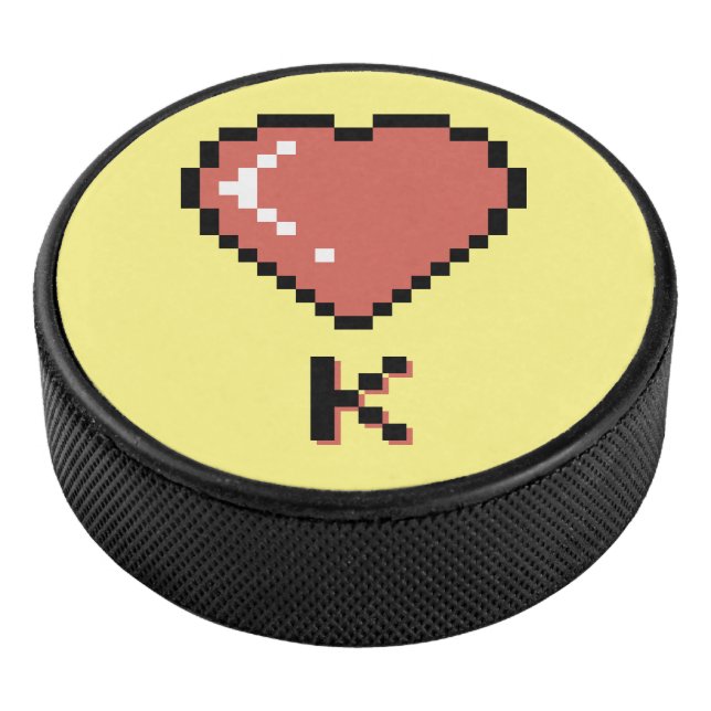 Palet De Hockey Coeur King contour noir (3/4/2016 12:00:00 AM)