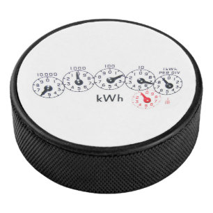 Palet De Hockey Compteur électrique Faux kWh