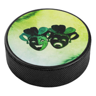 Palet De Hockey Conception de théâtre de comédie et de tragédie en