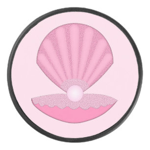 Palet De Hockey Coquille d'huîtres pour fille rose et perle
