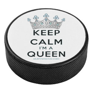 Palet De Hockey Couronne argentée polie de la reine SlipperyJoe's