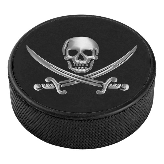 Palet De Hockey Crâne d'argent et épées croisées (3/4/2016 12:00:00 AM)