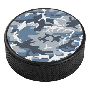 Palet De Hockey Déguisement Camouflage Neige Hivernale Bleue, Mili