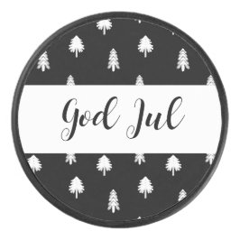 Palet De Hockey Dieu Jul Noël Cadeau noir scandinave motif