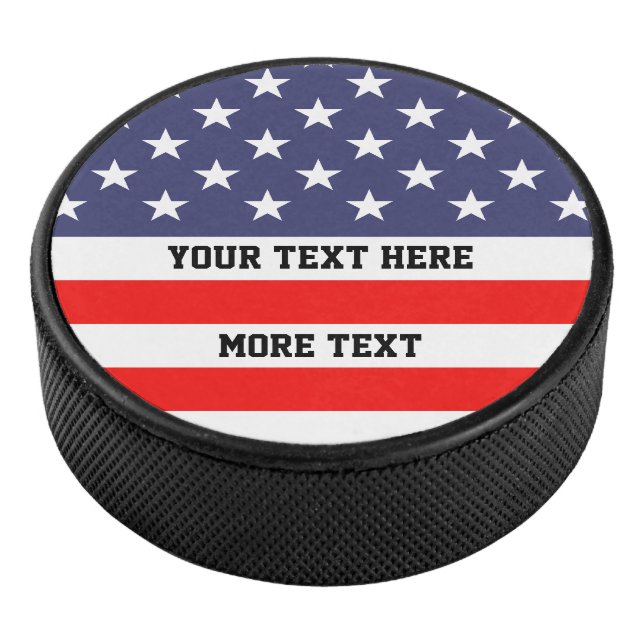 Palet De Hockey Drapeau américain patriotique coutume cadeau de ho (3/4/2016 12:00:00 AM)