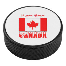 Palet De Hockey Drapeau canadien personnalisé Patriotique