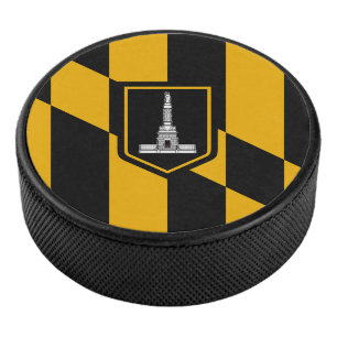 Palet De Hockey Drapeau de Baltimore Hockey Puck