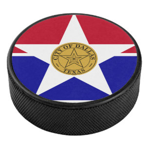 Palet De Hockey Drapeau de Dallas, Texas Hockey Puck