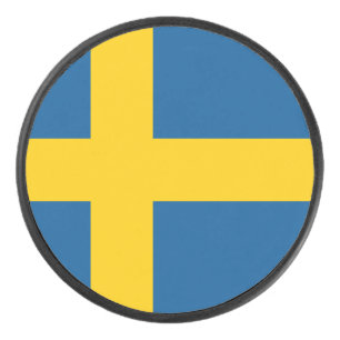 Palet De Hockey Drapeau de la Suède Hockey Puck