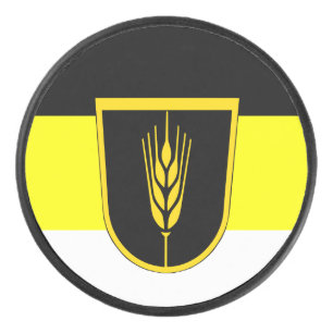 Palet De Hockey Drapeau de Wolgadeutsche (version noir/jaune/blanc
