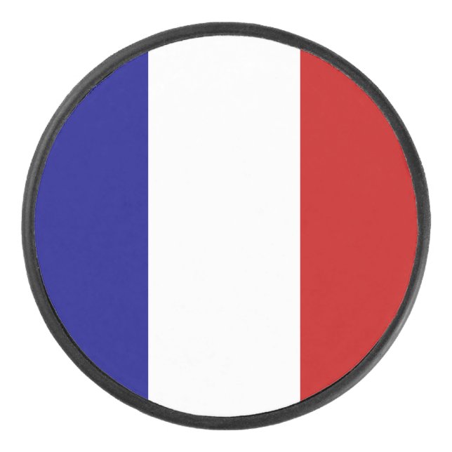 Palet De Hockey Drapeau français (Devant)