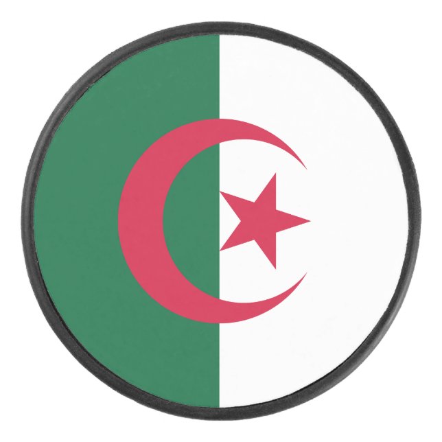 Palet De Hockey Drapeau patriotique algérien (Devant)