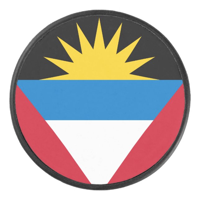 Palet De Hockey Drapeau patriotique d'Antigua-et-Barbuda (Devant)