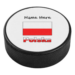 Palet De Hockey Drapeau Polonais Personnalisé Polska
