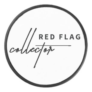 Palet De Hockey Drapeau Rouge - Jeu allumé, Avertissement avant