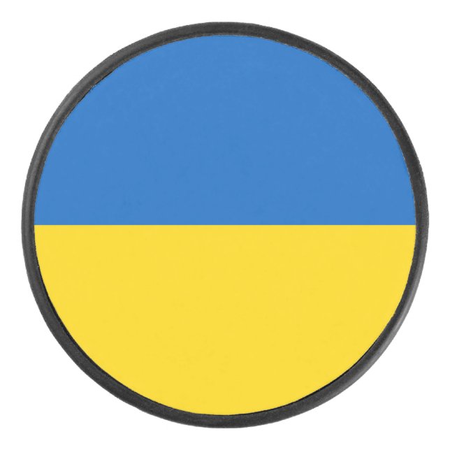 Palet De Hockey Drapeau Ukraine (Devant)