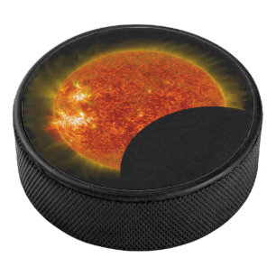 Palet De Hockey Éclipse solaire en cours