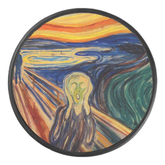 Palet De Hockey Edvard Munch - Le cri 1910 (Devant)