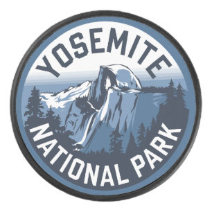 Palet De Hockey Emblème rond Yosemite demi-dôme