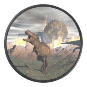 Palet De Hockey Exctinction de dinosaure de Tyrannosaurus - 3D