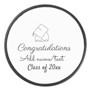 Palet De Hockey Félicitations graduation ajouter nom année de text