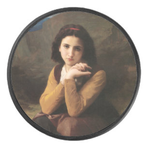 Palet De Hockey Femme Mignonne de Jeune Femme par Bouguereau