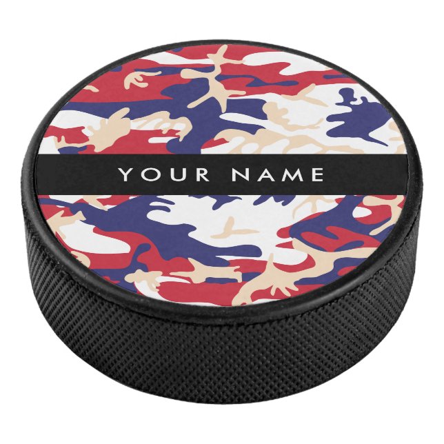 Palet De Hockey Fête de l'Indépendance Camouflage Votre nom Person (3/4/2016 12:00:00 AM)