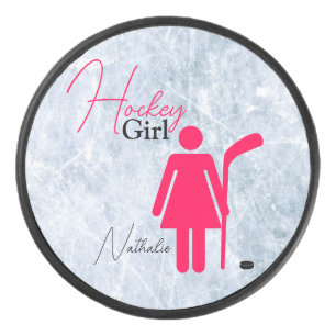 Palet De Hockey Fille de hockey rose vif