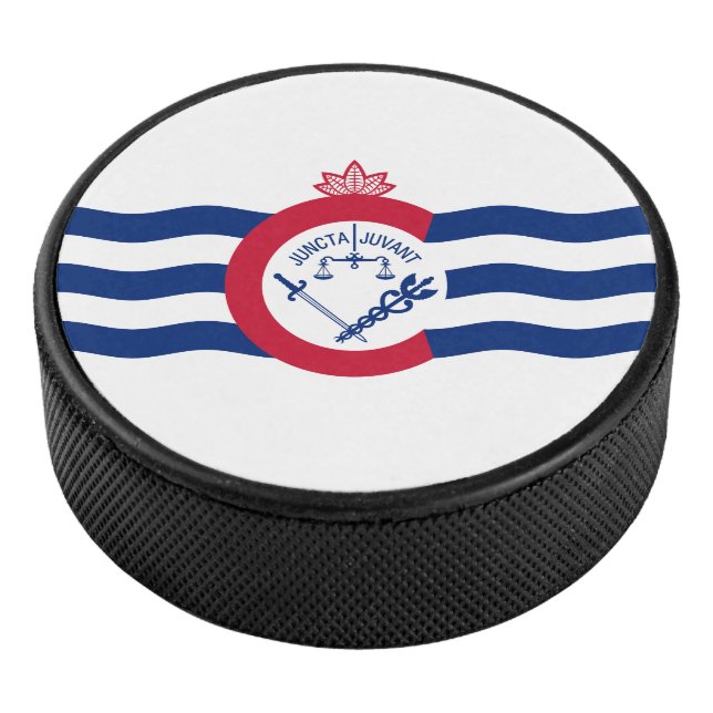 Palet De Hockey Flag of Cincinnati, Ohio Hockey Puck (3/4/2016 12:00:00 AM)