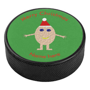 Palet De Hockey Funky Christmas Egg Hockey Puck