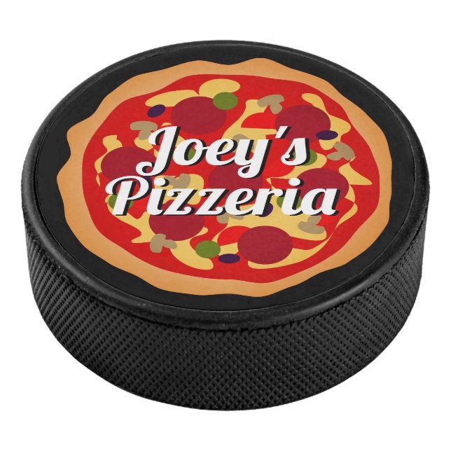 Palet De Hockey Funny pepperoni et fromage pizza sur mesure (3/4/2016 12:00:00 AM)