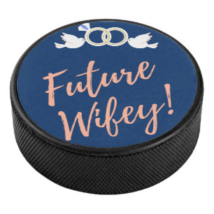 Palet De Hockey Future Wifey Love Birds en bleu profond
