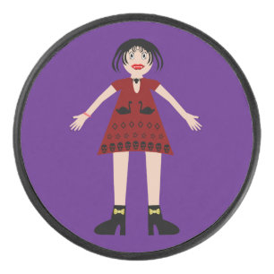 Palet De Hockey Gothique Halloween Vampire Lady