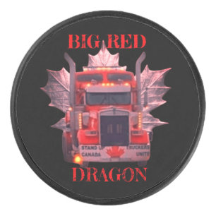 PALET DE HOCKEY GRAND DRAGON ROUGE