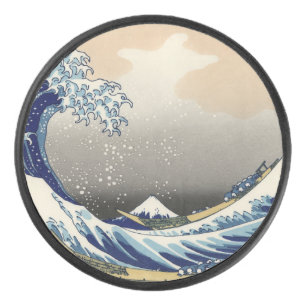 Palet De Hockey Grande Vague au large de Kanagawa et Mont Fuji Mer