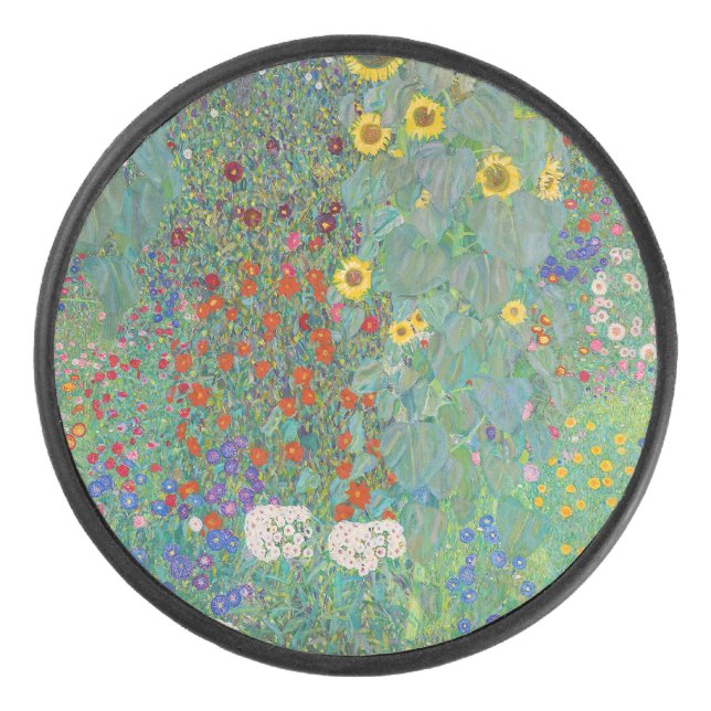 Palet De Hockey Gustav Klimt - Jardin de campagne avec tournesols (Devant)