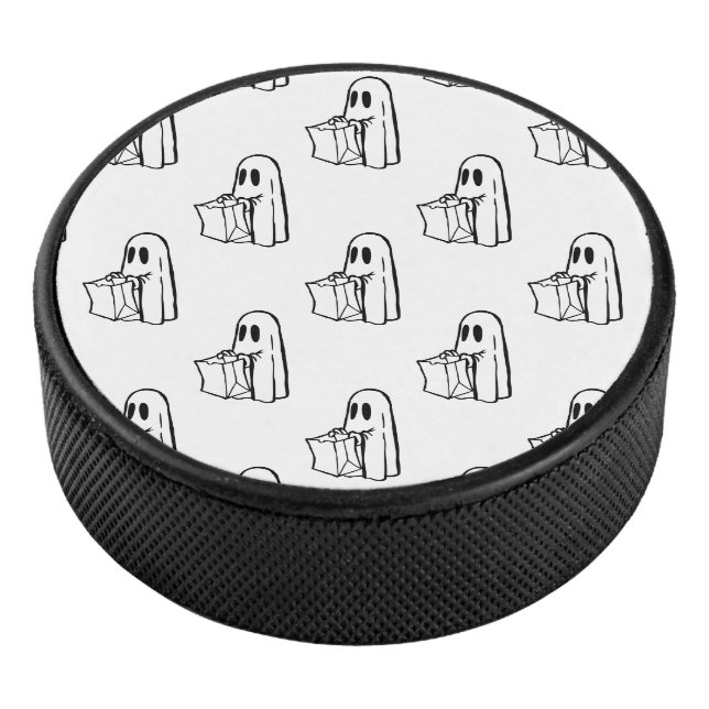 Palet De Hockey Halloween, Blancs Fantômes, Tricoter Ou Traiter, B (3/4/2016 12:00:00 AM)