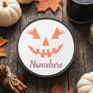 Palet De Hockey Halloween Citrouille Jack-o'-lantern fille personn