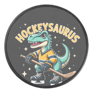 Palet De Hockey Hockeysaurus Dinosaure de hockey sur glace Amateur