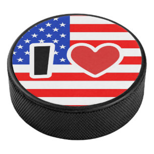 Palet De Hockey I love the États-Unis