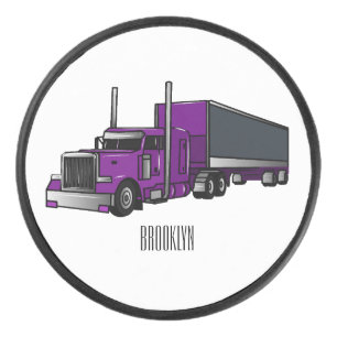 Palet De Hockey Illustration de camion semi-remorque