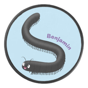 Palet De Hockey Illustration de dessin mignon millipede