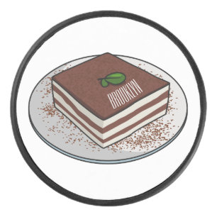 Palet De Hockey Illustration de gâteau de Tiramisu
