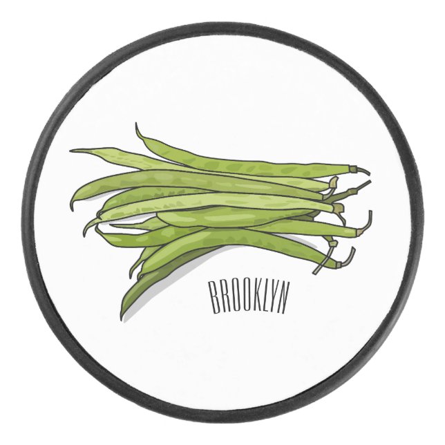 Palet De Hockey Illustration de haricots verts (Devant)