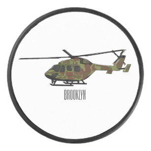 Palet De Hockey Illustration de l'hélicoptère de l'armée