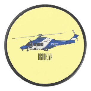 Palet De Hockey Illustration de l'hélicoptère de police