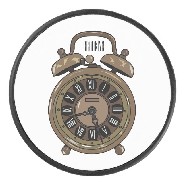 Palet De Hockey Illustration de l'horloge d'alarme (Devant)