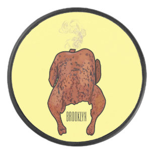 Palet De Hockey Illustration de poulet rôti